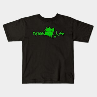 Android "root_life" Kids T-Shirt